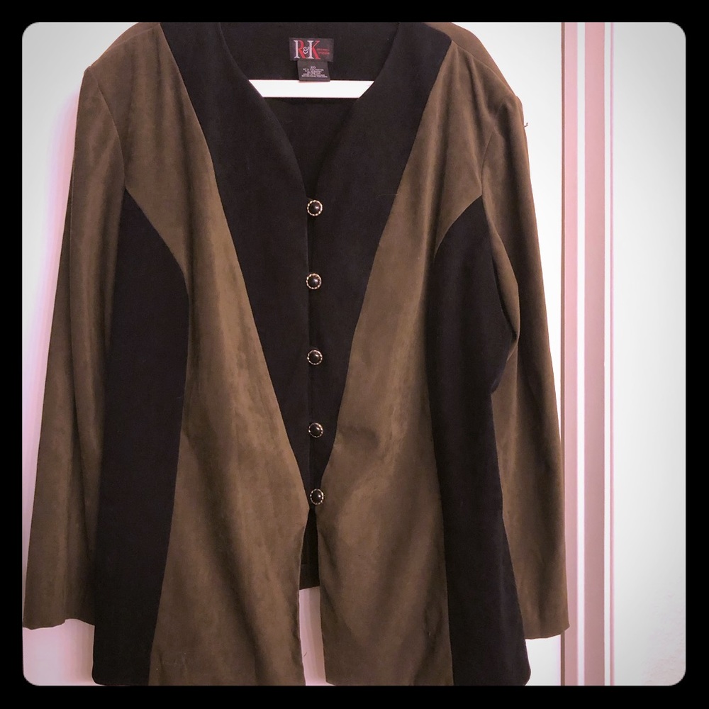 R & K soft velour blazer